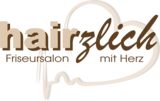 Logo von hairzlich Friseursalon mit Herz